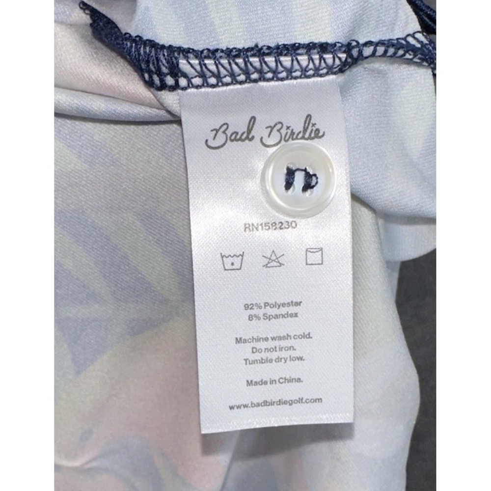 Bad Birdie NEW Mens Size XL Golf Polo "Tropicana" Floral Parrots All Over Print - Picture 8 of 10